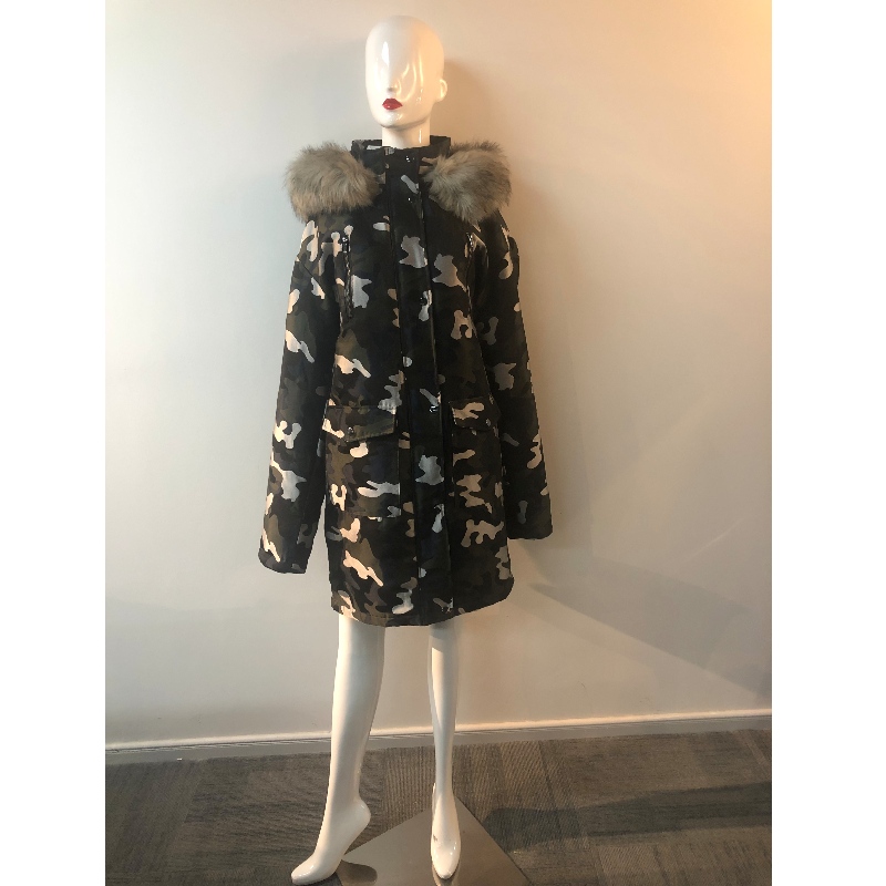LADIES 'CAMO HOODED COAT RLWPC0039