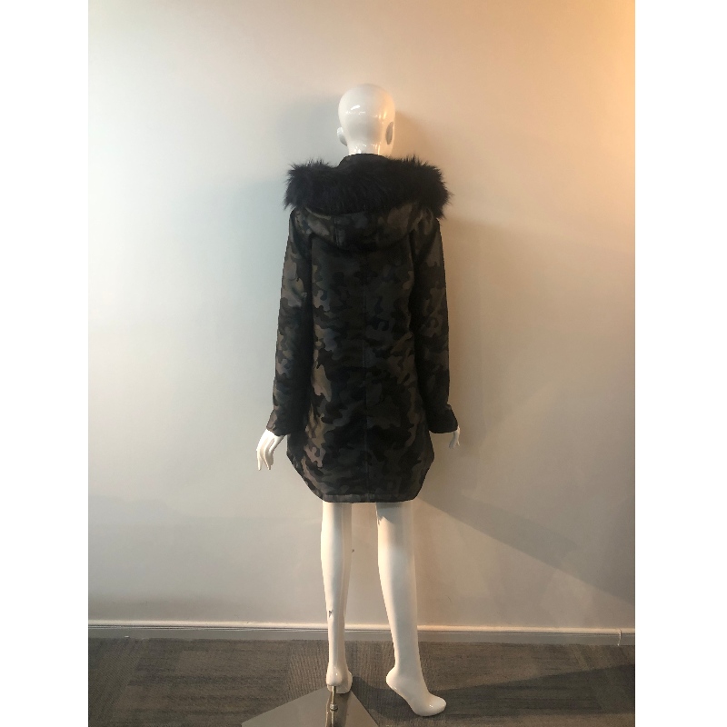 LADIES 'CAMO HOODED COAT RLWPC0040