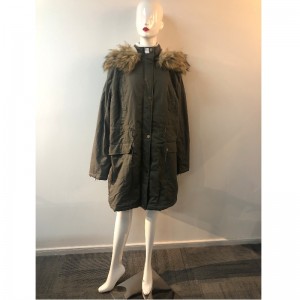 LADIES 'DARK-GREY PADDED COAT RLWPC0071