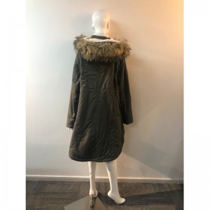 LADIES 'DARK-GREY PADDED COAT RLWPC0071
