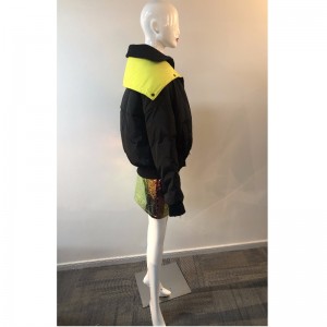 LADIES 'WIDE-COLLAR PUFFER COAT RLWPC0084