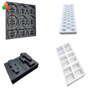 Vysoce kvalitní přizpůsobený výlisek s výliskem z vnitřní pěny, odolný proti nárazům, barevný epe pěnový nástavec pro obalový materiál na láhve vína