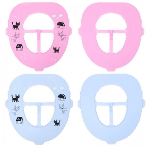 Nové silikonové antibakteriální toaletní sedadlo pro domácnost, vodotěsné, snadné čištění, přenosné toaletní sedací kroužek