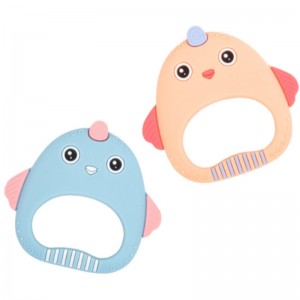 Silikonová dětská guma roztomilá kuřecí guma proti kousnutí rukou uklidňuje stoličky hraček pro mateřské a kojenecké výrobky