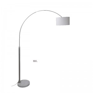 Stojací lampa s lukem s mramorovou základnou