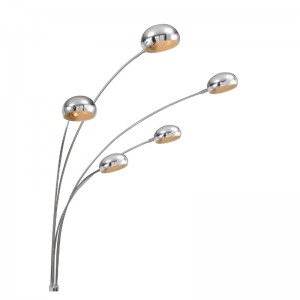 Moderní stojací lampa s mramorovou základnou