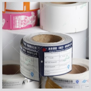 Vynikající barevné nasycení ocelové tyče visí značky vysoké teploty značky