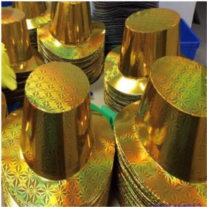 Sexy prodejní párty dekorace Plastový lesklý papír Top Hat Velkoobchod