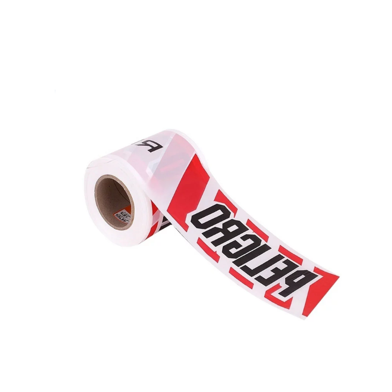 Vlastní barva před řezem varování na výstražné pásce