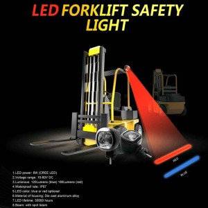 Mini velikost Forklift Red/Blue Zone Light