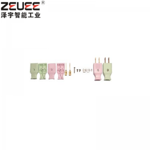 Dvoupólová elektrická zásuvka s automatickou montážní linkou