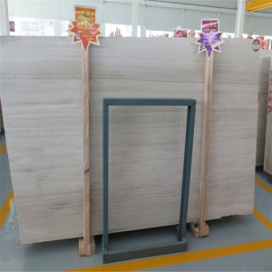 Bílé Serpeggiante dřevěné zrno mramorové desky