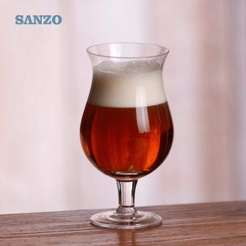 Pivní sklo Sanzo Ale přizpůsobené ručně vyráběné průhledné 6 pivních sklenic
