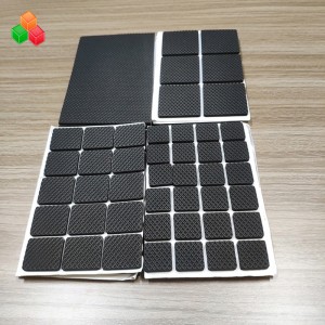 Dongguan konstruované velikosti samolepící samolepící pryžový nábytek stolní nožky ochranné podložky pro nohy a pěnová sedačka potahovací plachty