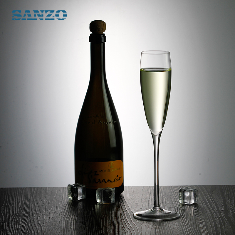 SANZO foukané skleněné šampaňské flétna ručně vyráběné skleničky na šampaňské plastové skleničky na šampaňské