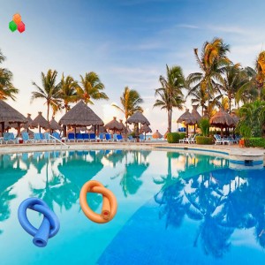 Dongguan vlastní logo ve tvaru ROHS 10mm 20mm bílé rozšířené epe polyethylenové pěny zadní tyč trubice nudle trubice pro děti \/ dospělé