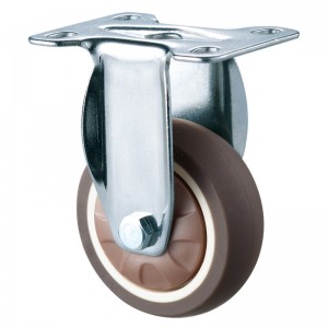 Light Duty - Chromované pouzdro s kolečkem TPR s měkkým dezénem 14