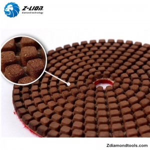 ZL-123F destičky z diamantové pryskyřice s plnicí mědí pro kámen