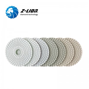 Diamantové lešticí podložky ZL-123CW spojené s křemenným kamenem