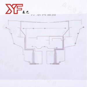 PET stříbrný pastový vodivý tiskový spínač