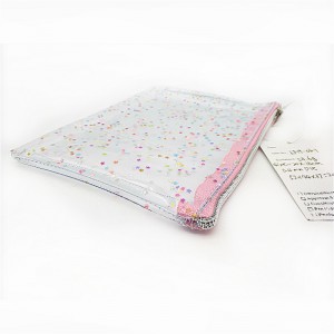 Kosmetické pouzdro z PVC s třpytkami