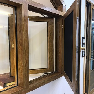 Zakázková posuvná okna a dveřní rámy z bronzu v barvě bronzové barvy