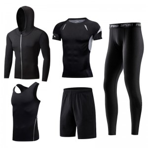 FDMM007- 5 ks Pánské kompresní sportovní oblečení
