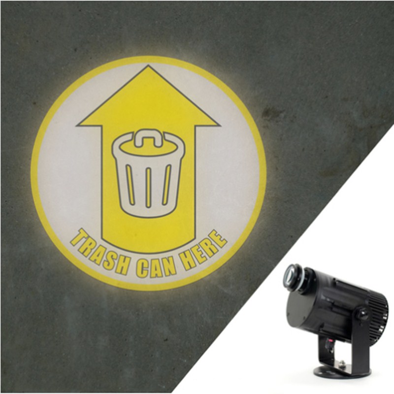 Vlastní výstražné znamení Gobo projektorové světlo pro bezpečnost skladu s ručním zoomem