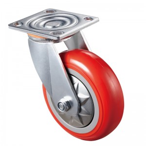 Heavy Duty - pochromované pouzdro s červeným TPE kolečkem