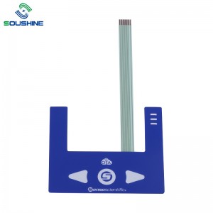 OEM zákaznický membránový spínač s LED