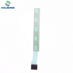 Schéma kapacitního membránového spínače přizpůsobeného OEM