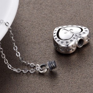 Kremační náhrdelníky 925 mincovních stříbrných pamětí s křížovým přívěskem náhrdelník na popel