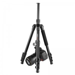 KINGJOY G555 61,5 in \/ 156 cm Flip Lock Camera Stativ Monopod Kit, Lehký přenosný stativ s 360 ° panoramatickou kulovou hlavou + 1\/4 \