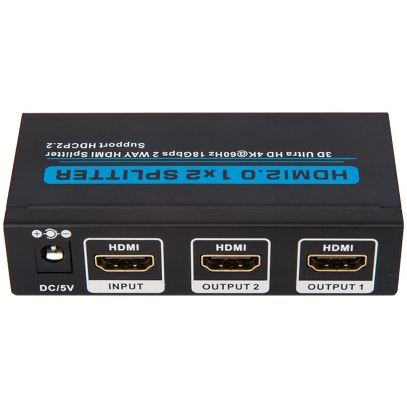 V2.0 HDMI 1x2 Splitter podporuje 3D Ultra HD 4Kx2K při 60 Hz HDCP2.2