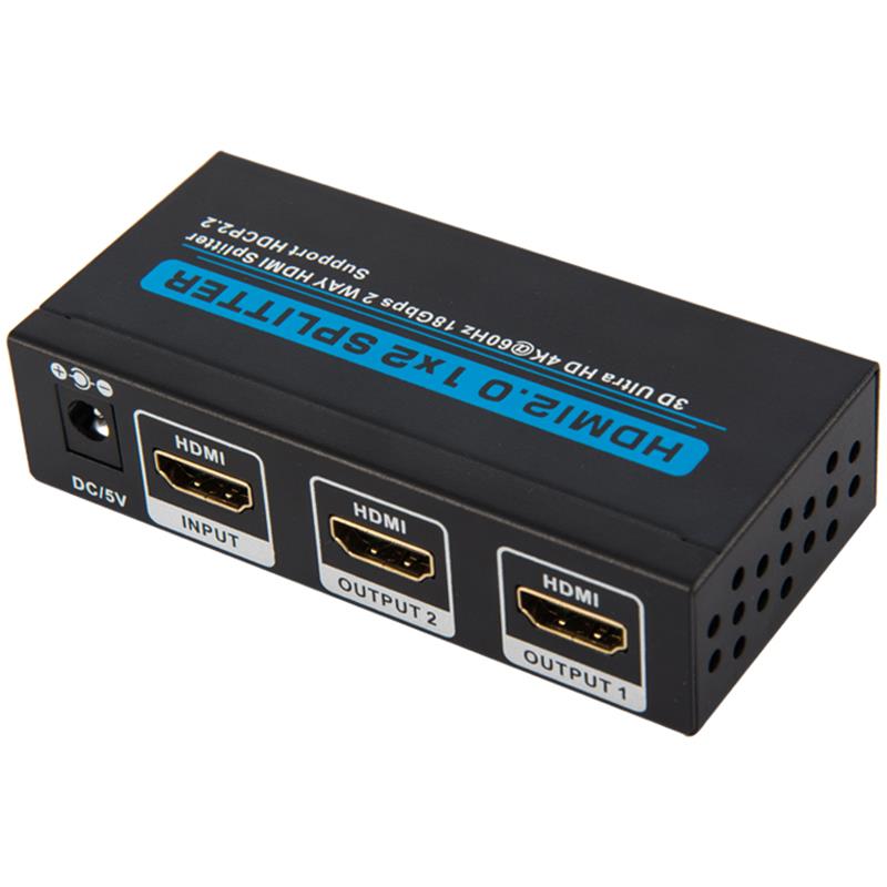 V2.0 HDMI 1x2 Splitter podporuje 3D Ultra HD 4Kx2K při 60 Hz HDCP2.2