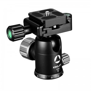 KINGJOY G00 nový design 360 ° rotační kulová hlava s arca swiss rychloupínací destičkou
