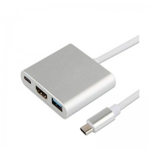 USB adaptér typu C na HDMI + USB 3.0 + adaptér typu C