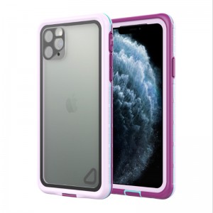 iphone 11 vodotěsný případ s lanyardem životnost iphone 11 vodotěsný (fialový) s průhledným krytem zad