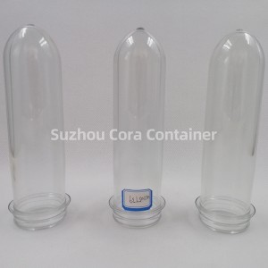 39mm 105g Velikost krku57mm Plasitc Pet Preform pro vodní nápojový olej