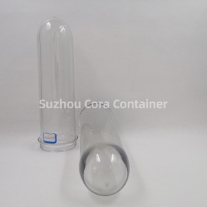 65mm 275g Velikost krku 72mm Plasitc Pet Preform pro vodní nápojový olej