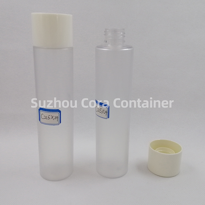 215ml Neck Size 24mm Pet Plastic Cosmetic Bottle with Screwing Cap