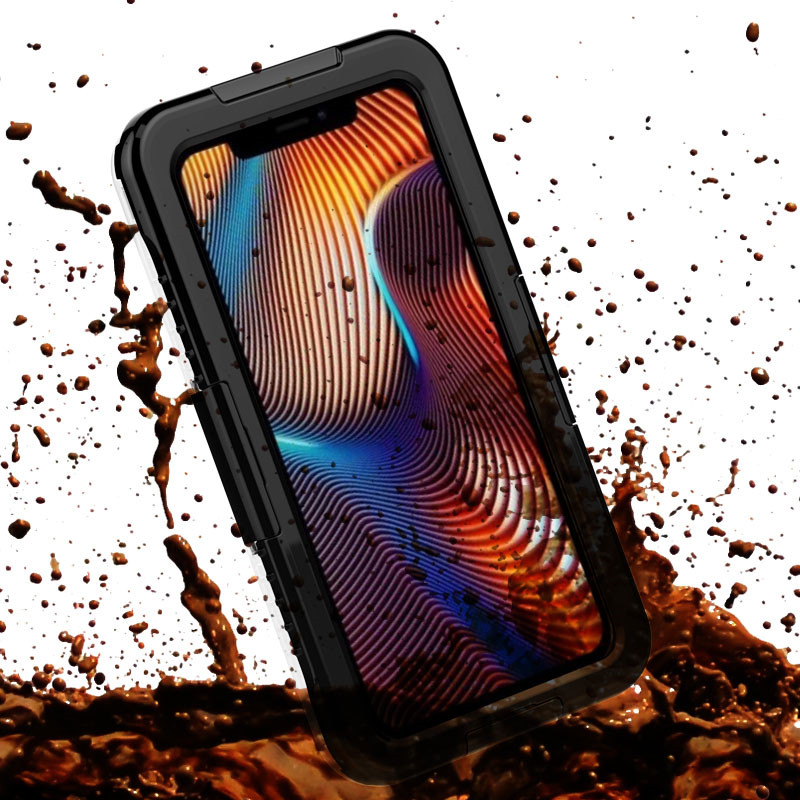Nejlepší voděodolný případ jablečný voděodolný případ vodotěsné pouzdro pro iphone XR (Black)