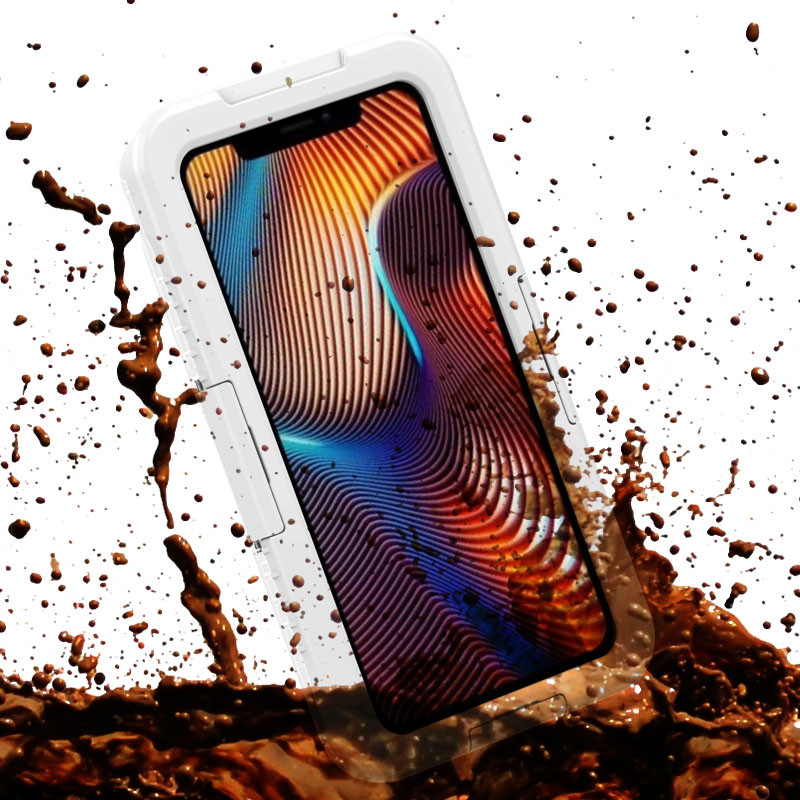 Nejlepší vodotěsný prášek odolný proti sněhu iphone XR případ (White)