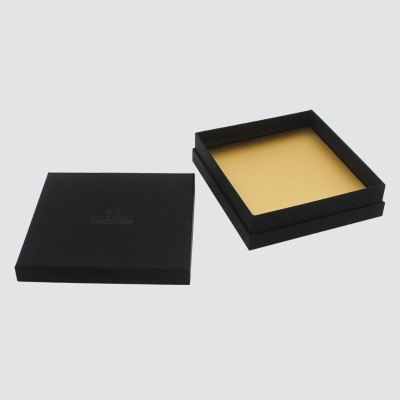 Přizpůsobené klasické černé pole šperky náhrdelník příslušenství dárkové krabičce