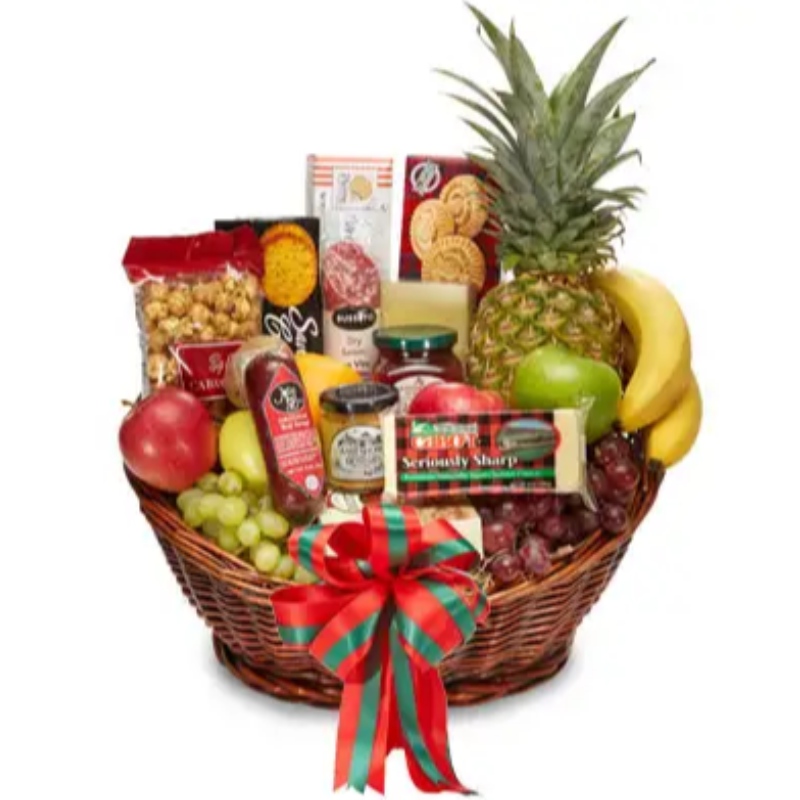 Vánoční dárkový koš