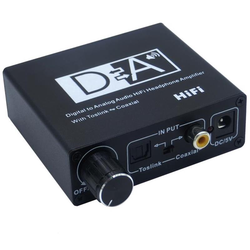 Zesilovač HiFi pro digitální audio na analogový zvuk s koaxiálním zvukem Toslink