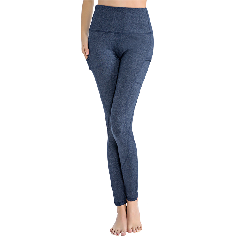 FDMF10- Out Pocket High Waist Yoga Pants, Tummy Control