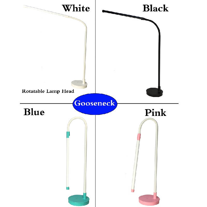 518 USB Operovaný Magnet Dimmable LED pracovní stůl Čtení světelné dílny Nastavitelný Gooseneck denní světlo 5000K