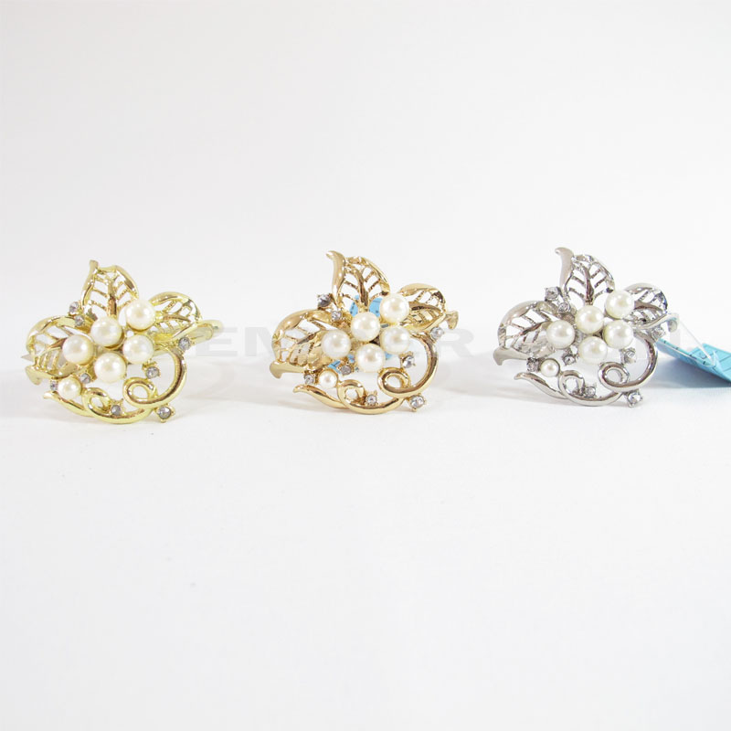 Hot prodávat elegantní a elegantní kovový ubrousek prsten