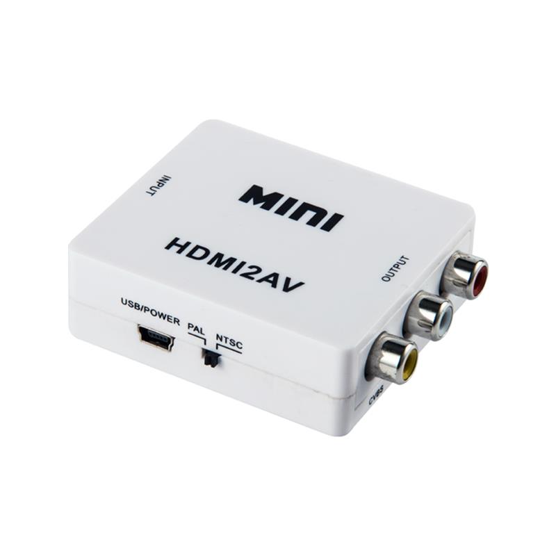 Převodník mini velikosti HDMI na AV / RCA 1080P